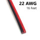 2 Conductor Cable, 22 AWG, 16 ft