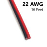 2 Conductor Cable, 22 AWG, 16 Feet