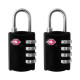 TSA Combination Lock, 2 Pack