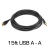 USB A to A Extension Cable, 15ft