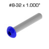 Color Coded Star Drive Screws, 8-32 x 1.000", 100 pack, Dark Blue