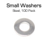 Steel Washer, Small, 100 Pack