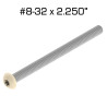 Color Coded Star Drive Screws, 8-32 x 2.250", 100 pack, Beige