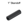 Black Aluminum Standoffs, 1" Length, 10 pack