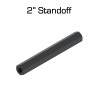 Black Aluminum Standoffs, 2" Length, 10 pack