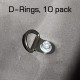 D-Rings, 10 pack