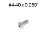 Button Head Screws, #4-40 x 1/4", 100 Pack