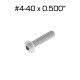 Button Head Screws, #4-40 x 1/2", 100 Pack