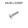 Flat Head Screws, #4-40 x 1/2", 100 Pack