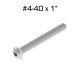 Button Head Screws, #4-40 x 1", 100 Pack