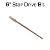 6" Magnetic Star Drive Bit