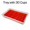 Tray with 30 Hardware Cups, 2.25" Deep