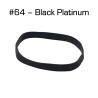 Black Platinum Rubber Bands, Size 64, 100 pack