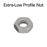 Extra-Low Profile 1/4" Hex Nuts, 100 Pack