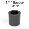Black Nylon Spacer, 1/4" Thick, 1/4" OD, 0.166" ID, 50 pack