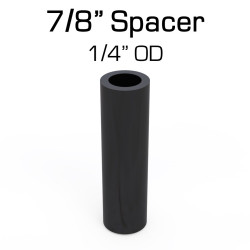 Black Nylon Spacer, 7/8" Thick, 1/4" OD, 0.166" ID, 50 pack