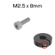 M2.5x8 Screw for HS Clamping Shaft Collar, T8 Drive