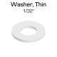 Nylon Washer, Thin (1/32"), 100 Pack