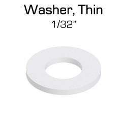 Nylon Washer, Thin (1/32"), 100 Pack