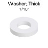 Nylon Washer, Thick (1/16"), 100 Pack