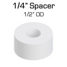 Nylon Spacer, 1/4" Thick, 1/2" OD, 0.194" ID, 50 pack