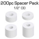 Nylon Spacer, 1/2" OD, Variety 200 Pack