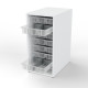 20" Tall Cabinet for Storage Trays