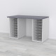 Desk with 2 Cabinets
