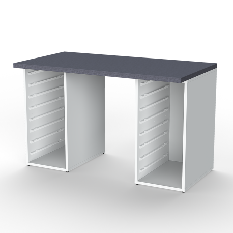 Desk with 2 Cabinets
