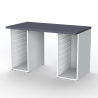 Desk with 2 Trays Cabinets