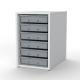 20" Tall Cabinet for Storage Trays