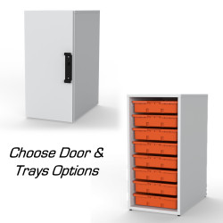 28" Tall Cabinet for Storage Trays