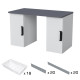 Desk with 2 Cabinets