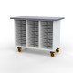 Rolling Workbench with 3 Cabinets