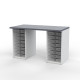 Desk with 2 Cabinets