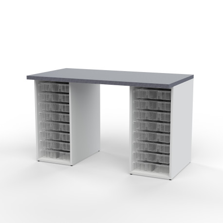 Desk with 2 Cabinets