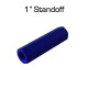 Dark Blue Aluminum Standoffs, 1" Length, 10 pack