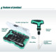 T-Handle Ratchet Driver, 21 Piece Set with Case
