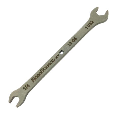 1/4" + 11/32" Wrench with Shaft Hole