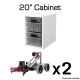 20" Cabinet + Trays Set for 2 V5 Classroom Starter Kits (2 Clawbots)