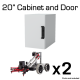 70-51-20 - 20" Cabinet + Trays Set for 2 V5 Classroom Starter Kits (2 Clawbots)