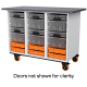 70-51-51 - Rolling Workbench + Trays Set for V5 Classroom Starter Bundle (6 Clawbots)