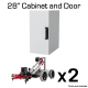 28" Cabinet + Trays Set for 2 V5 Classroom Starter Kits (2 Clawbots)