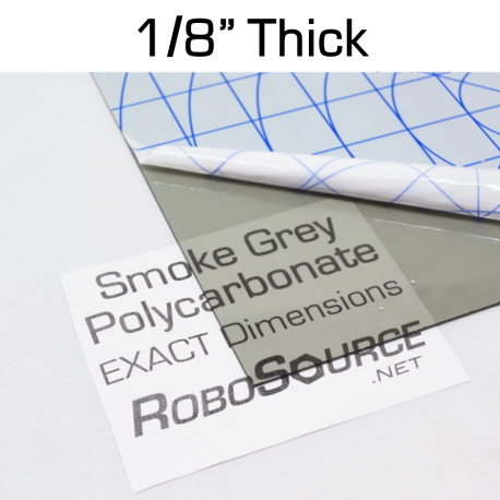 Smoke Grey Polycarbonate Sheet, 0.118" (1/8") Thick