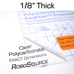 Clear Polycarbonate Sheet, 0.118" (1/8") Thick