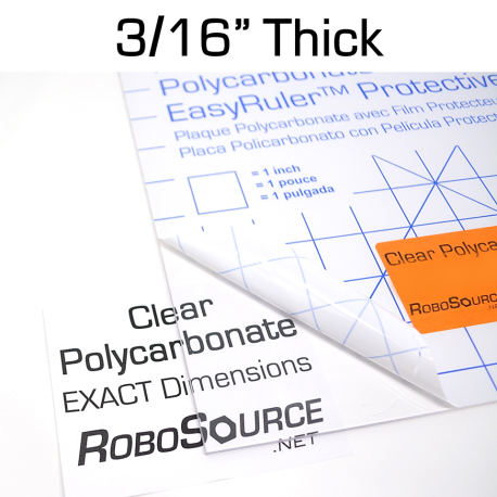 Clear Polycarbonate Sheet, 0.177" (3/16") Thick