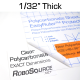 Clear Polycarbonate Sheet, 0.030" (1/32") Thick