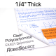 Clear Polycarbonate Sheet, 0.236" (1/4") Thick