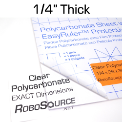Clear Polycarbonate Sheet, 0.236" (1/4") Thick