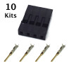 4 Pin Male Connector Repair, 10 Kits